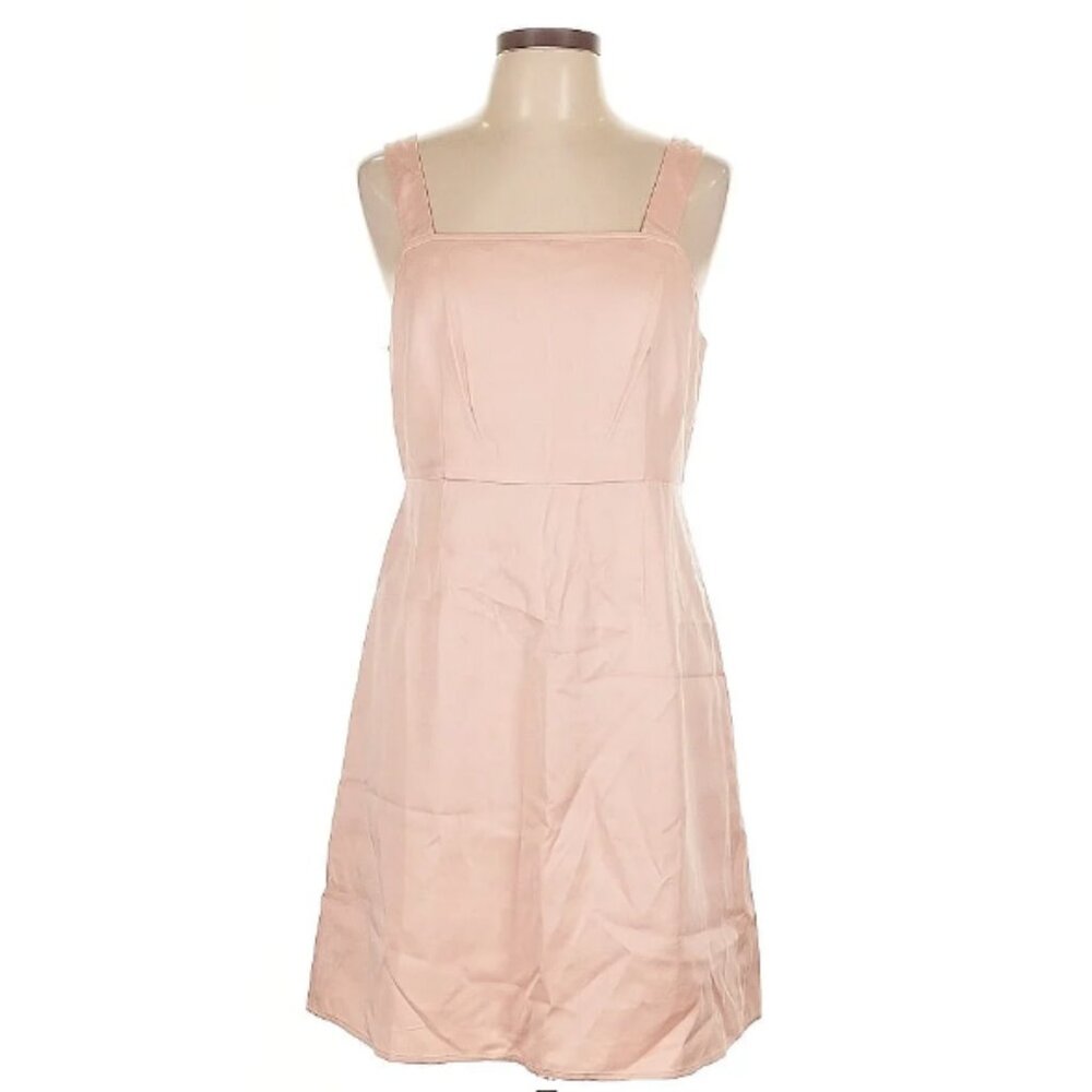 J.Crew Bib Front Casual Dress in Light Peach